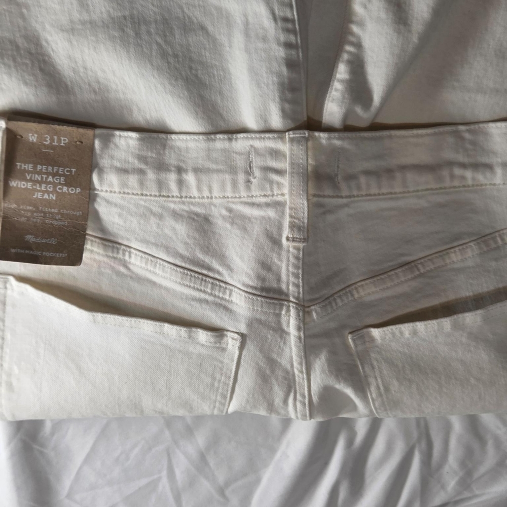 🔥 Madewell “The Perfect Vintage” Wide-Leg Crop Jeans 🔥 - Picture 3 of 3